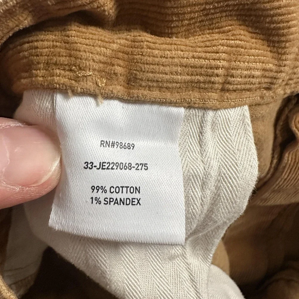Todd Snyder Corduroy 5 Pocket Chino Pants Mens 34x32 Brown Relaxed Straight Leg